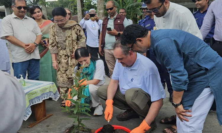 তথ্যমন্ত্রীর গ্রামের বাড়িতে ইলিশ ও রসমালাইয়ের স্বাদে মুগ্ধ মার্কিন রাষ্ট্রদূত