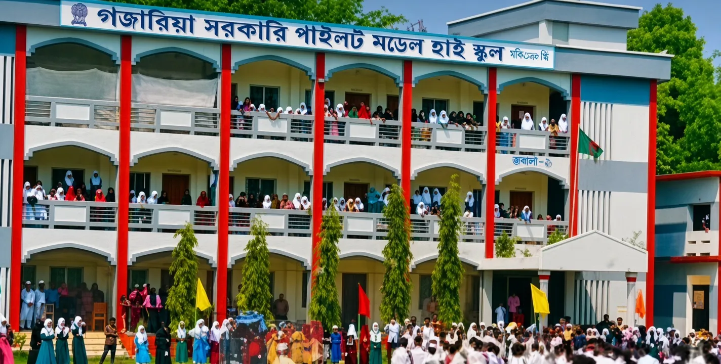 গজারিয়া সরকারি পাইলট মডেল উচ্চ বিদ্যালয় উপজেলায় ১ম স্হান অর্জন