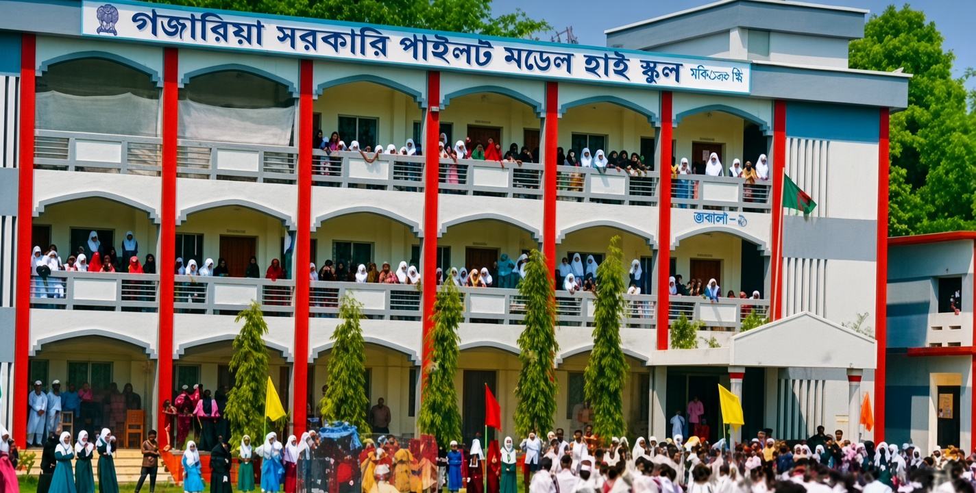 গজারিয়া সরকারি পাইলট মডেল উচ্চ বিদ্যালয় উপজেলায় ১ম স্হান অর্জন